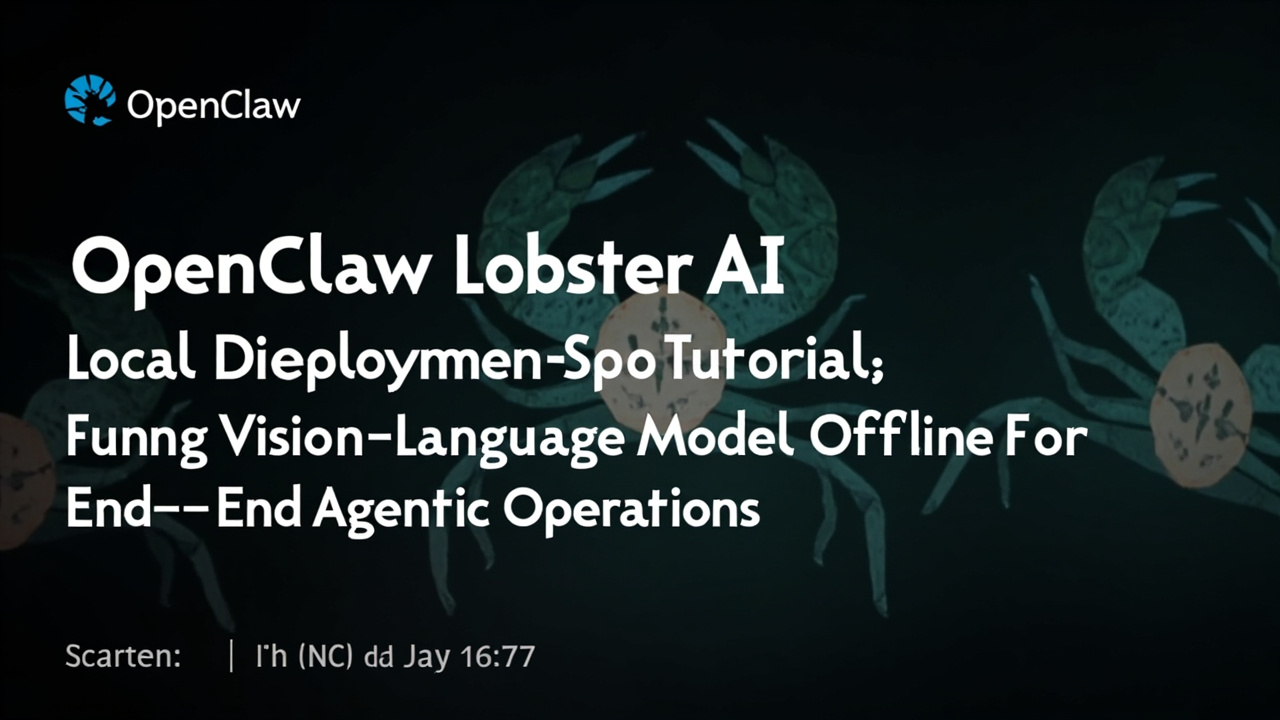 OpenClaw龙虾AI本地部署教程:离 OpenClaw龙虾AI本地部署教程:离